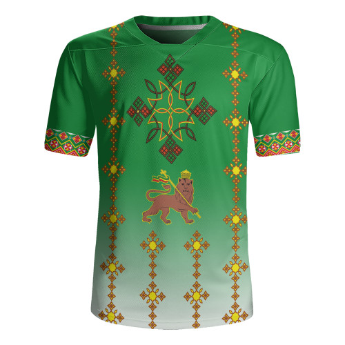 Ethiopia Rugby Jersey Traditional Covenant Cross Classic