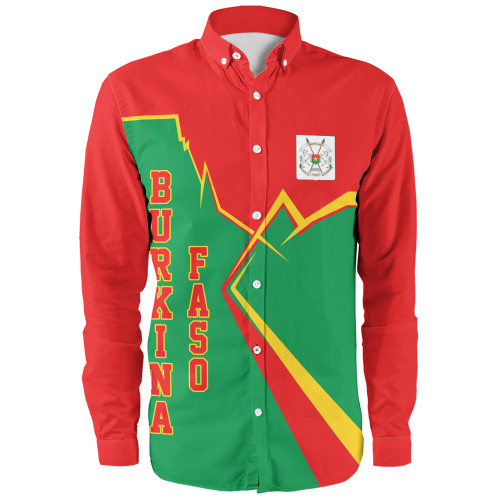 Burkina Faso Long Sleeve Shirt Lightning Style