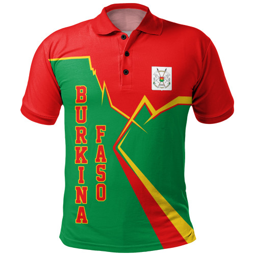 Burkina Faso Polo Shirt Lightning Style