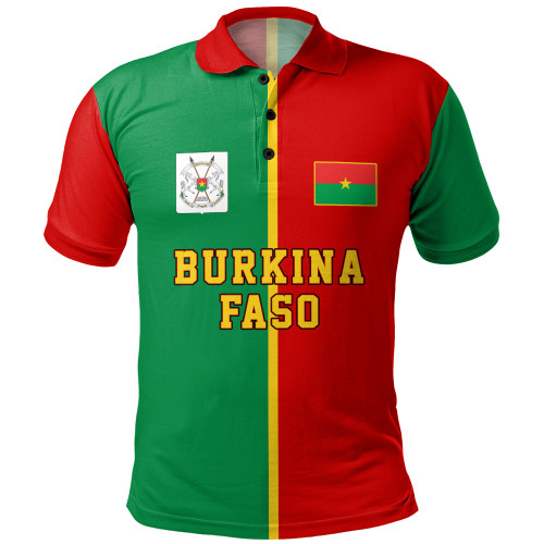 Burkina Faso Polo Shirt Half Circle