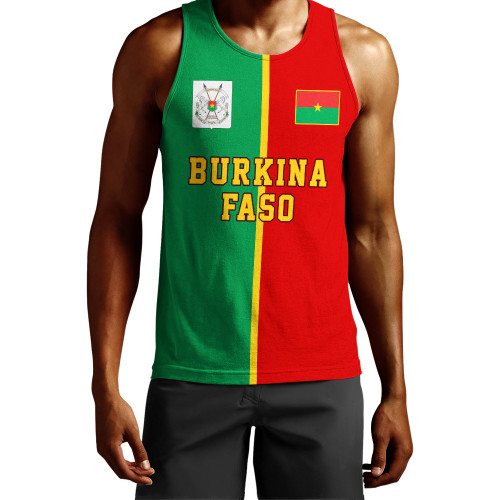 Burkina Faso Tank Top Half Circle