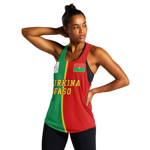 Burkina Faso Women Tank Half Circle