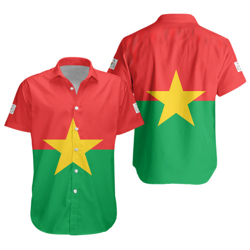 Burkina Faso Short Sleeve Shirt Flag Original Style