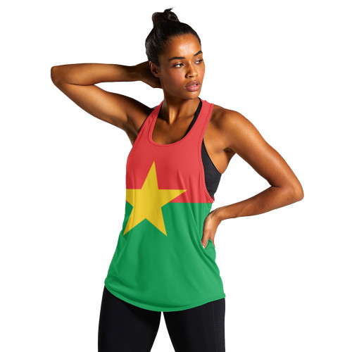 Burkina Faso Women Tank Flag Original Style