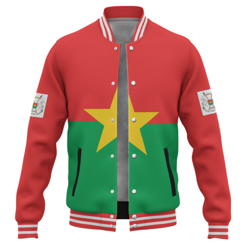 Burkina Faso Baseball Jacket Flag Original Style