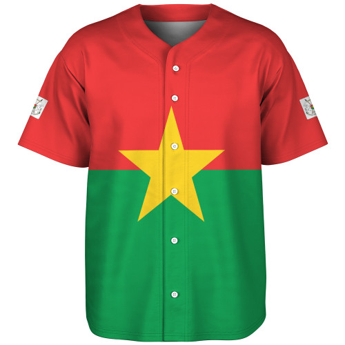 Burkina Faso Baseball Shirt Flag Original Style