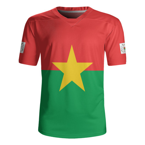 Burkina Faso Rugby Jersey Flag Original Style