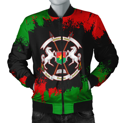 Burkina Faso Bomber Jacket Face Style