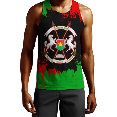 Burkina Faso Tank Top Face Style