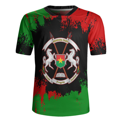 Burkina Faso Rugby Jersey Face Style