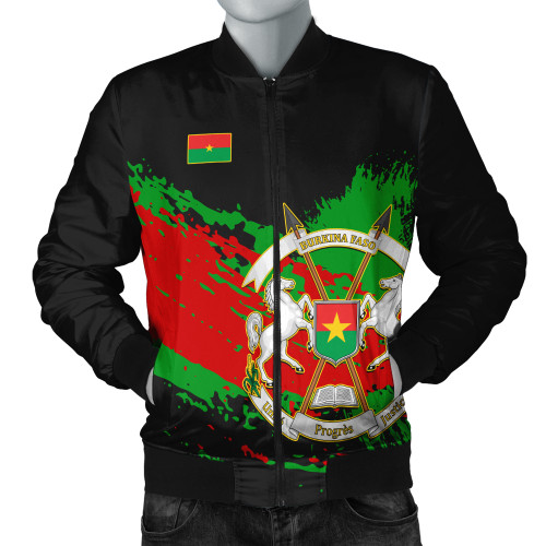 Burkina Faso Bomber Jacket Tip Style