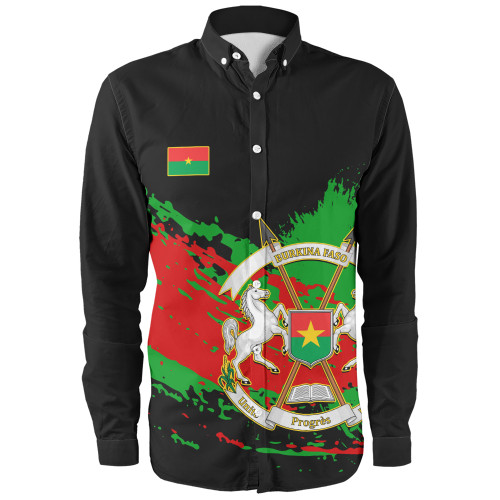 Burkina Faso Long Sleeve Shirt Tip Style