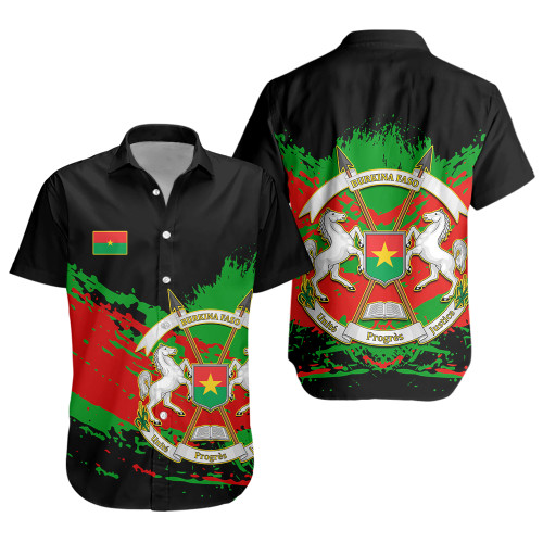Burkina Faso Short Sleeve Shirt Tip Style