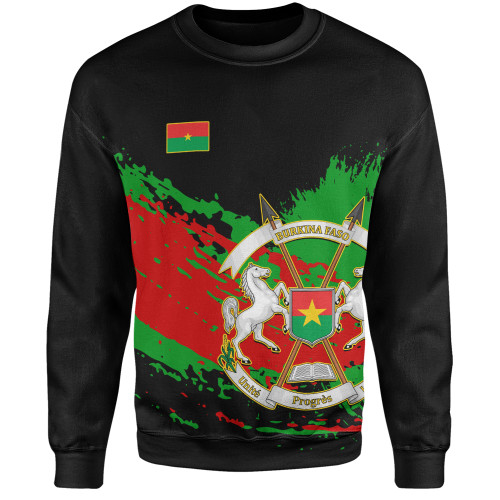 Burkina Faso Sweatshirt Tip Style