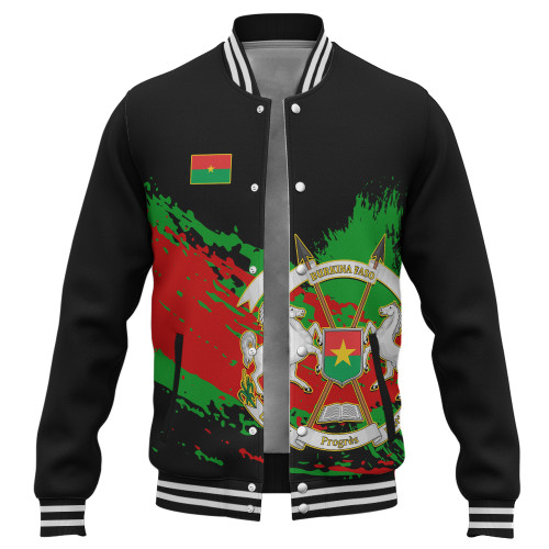 Burkina Faso Baseball Jacket Tip Style