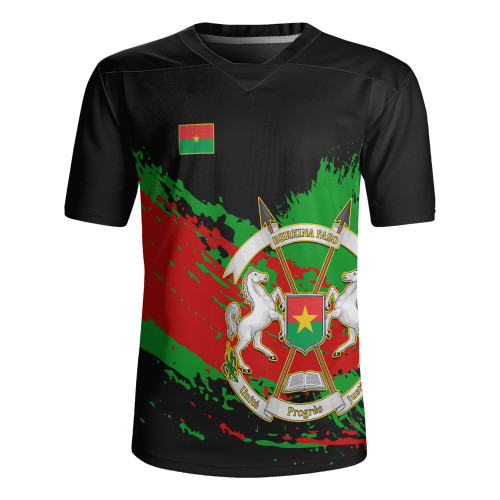 Burkina Faso Rugby Jersey Tip Style