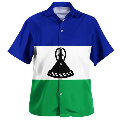 Lesotho Hawaiian Shirt Flag Original Style