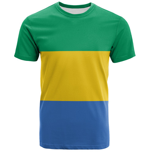 Gabon T-Shirt Flag Original Style