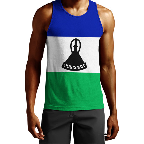 Lesotho Tank Top Flag Original Style