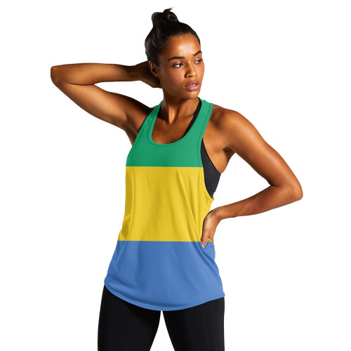 Gabon Women Tank Flag Original Style