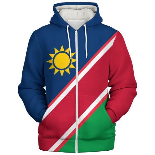 Namibia Sherpa Hoodie Flag Original Style