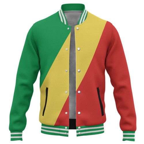 Republic of the Congo Baseball Jacket Flag Original Style