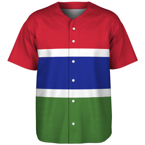 The Gambia Baseball Shirt Flag Original Style