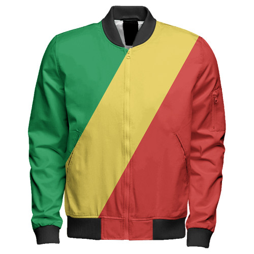 Republic of the Congo Zipper Bomber Jacket Flag Original Style