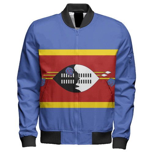 Eswatini Zipper Bomber Jacket Flag Original Style