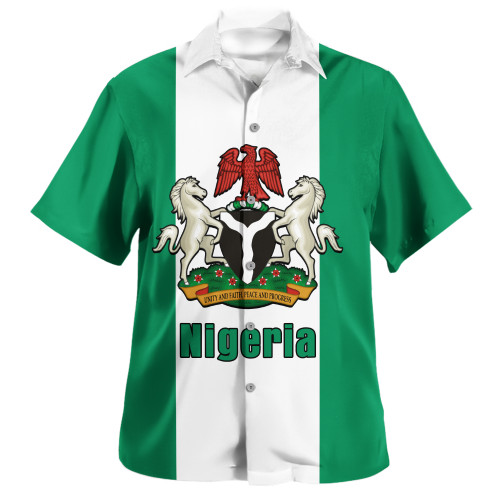 Nigeria Hawaiian Shirt Flag Unity Style