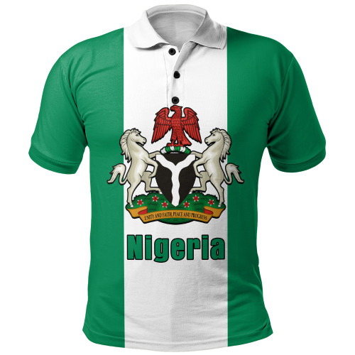 Nigeria Polo Shirt Flag Unity Style