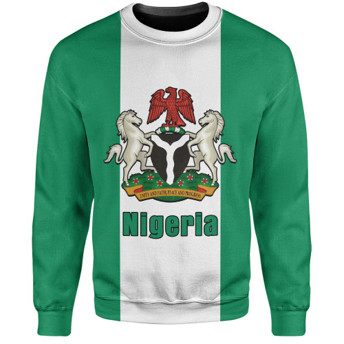 Nigeria Sweatshirt Flag Unity Style