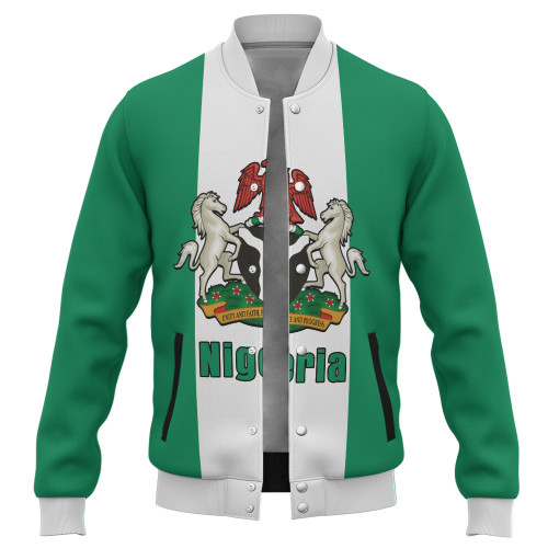 Nigeria Baseball Jacket Flag Unity Style