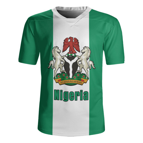 Nigeria Rugby Jersey Flag Unity Style
