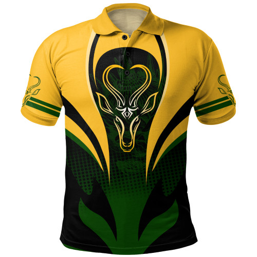 South Africa Polo Shirt Springbok Pride Style