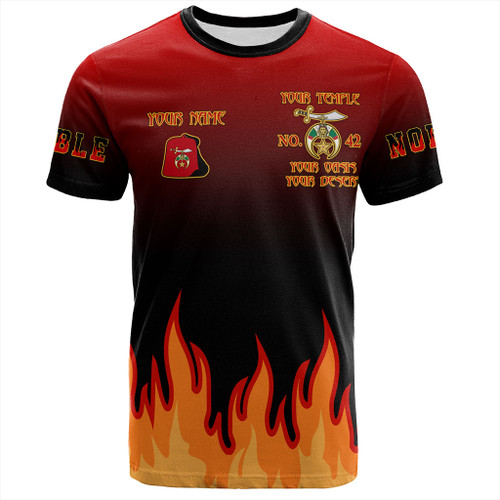 Prince Hall Shriners T-Shirt Custom Noble Flame Of The Oasis