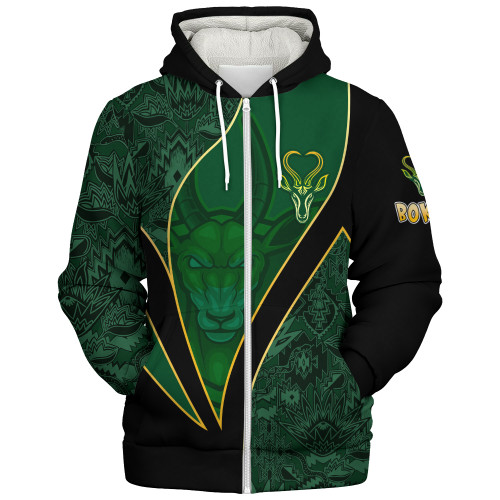 South Africa Sherpa Hoodie Bokke Pride Style