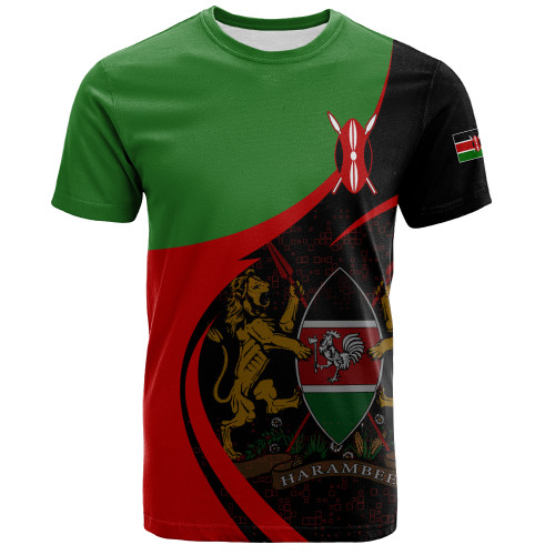Kenya T-Shirt Coat Of Arms Sport Premium
