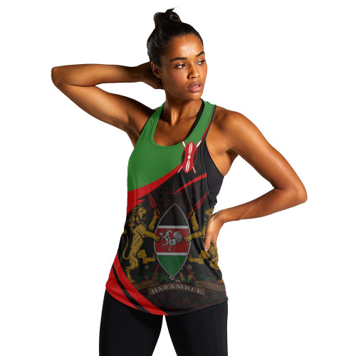 Kenya Women Tank Coat Of Arms Sport Premium