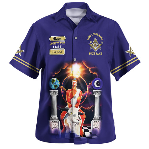 Prince Hall Freemasonry Hawaiian Shirt Custom Masonic Medieval Astral
