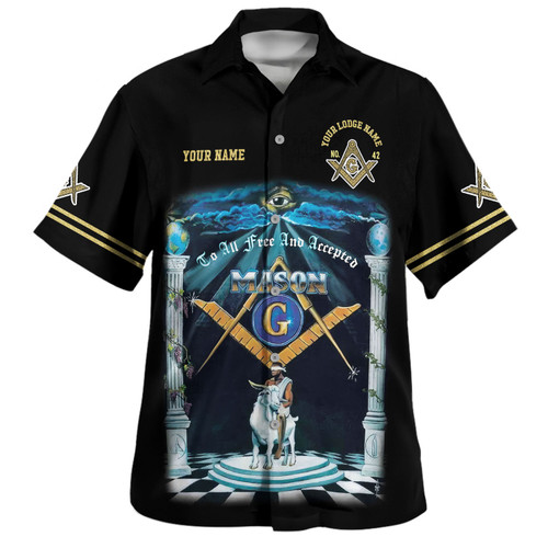 Prince Hall Freemasonry Hawaiian Shirt Custom Riding The Goat Prince Hall Mason