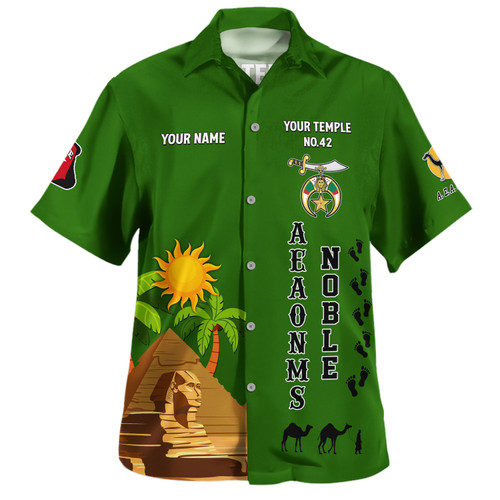 Prince Hall Shriners Hawaiian Shirt Custom Noble Oasis of the Sun Pharaoh