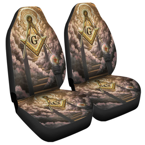 Prince Hall Freemasonry Car Seat Cover Masonic Blue Sky