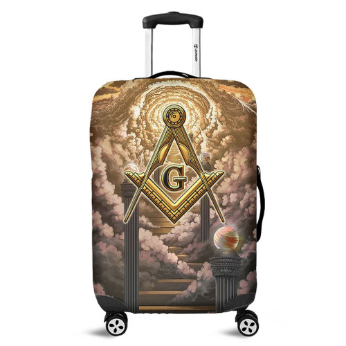 Prince Hall Freemasonry Luggage Cover Masonic Blue Sky
