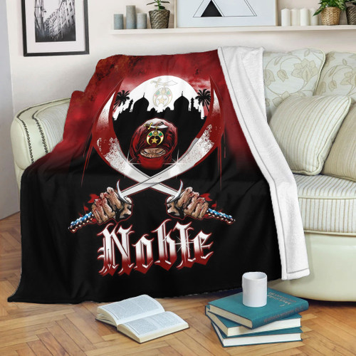 Prince Hall Shriners Blanket Grunge Noble Shriners Dark Moon