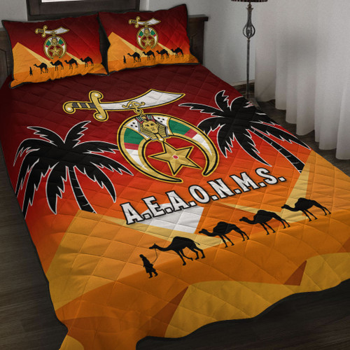 Prince Hall Shriners Quilt Bed Set Temple Of The Noble Sunset Sands