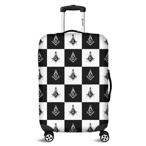 Prince Hall Freemasonry Luggage Cover PHA Masonic Check Caro Pattern