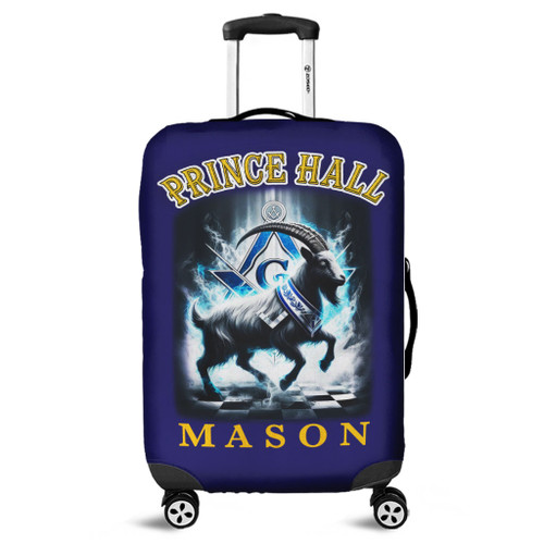 Prince Hall Freemasonry Luggage Cover Prince Hall Mason Goat Rider