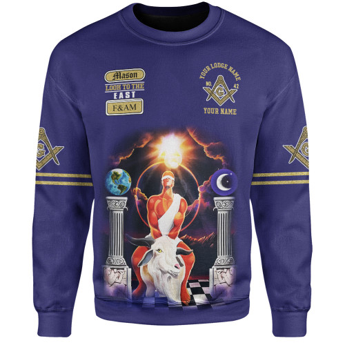 Prince Hall Freemasonry Sweatshirt Custom Masonic Medieval Astral