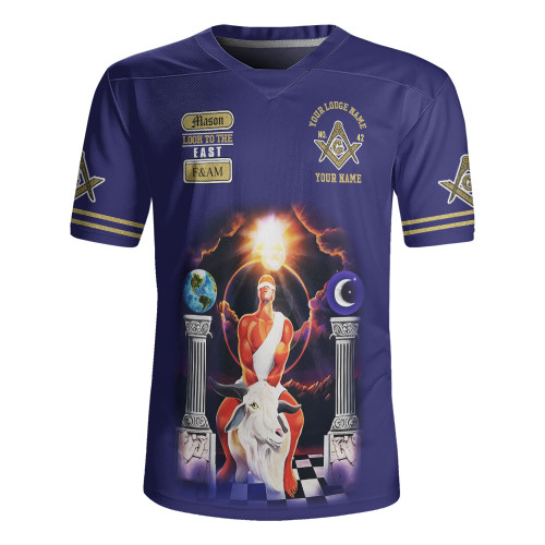 Prince Hall Freemasonry Rugby Jersey Custom Masonic Medieval Astral